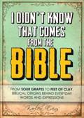 I Didn't Know That Comes From the Bible Paperback - Karlen Evins - Re-vived.com