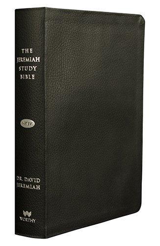 The Jeremiah Study Bible, NKJV: Black Genuine Leather w/thumb index - Jeremiah, David - Re-vived.com