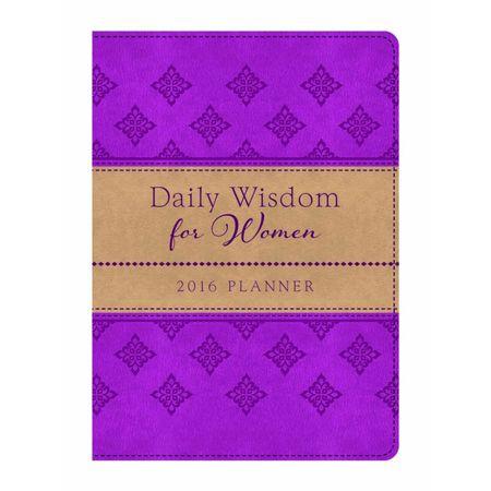2016 Planner Daily Wisdom For Women Imitation Leather - Compiled by Barbour Staff - Re-vived.com
