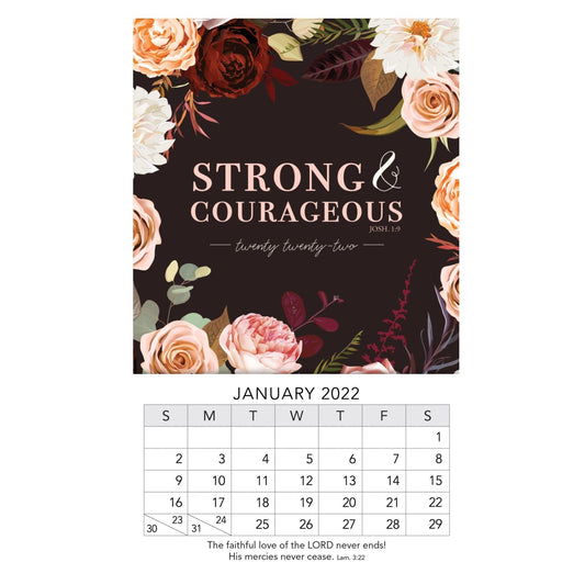 2022 Mini Magnet Calendar: Courageous