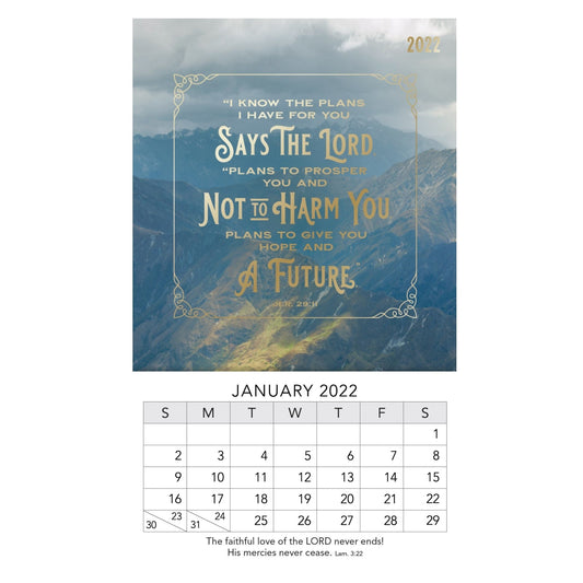 2022 Mini Magnet Calendar: Jeremiah 29:11