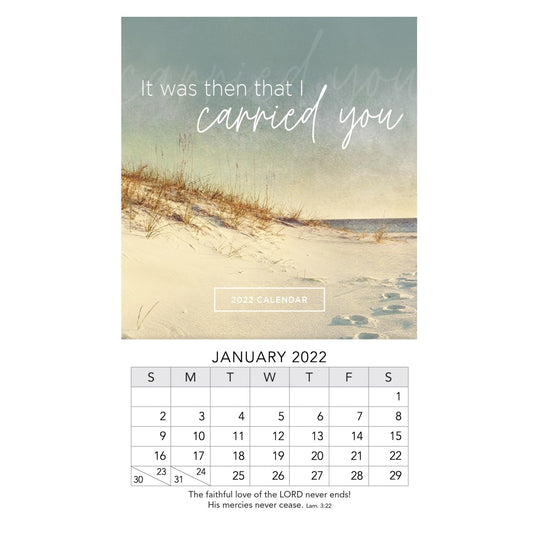 2022 Mini Magnet Calendar: Footprints