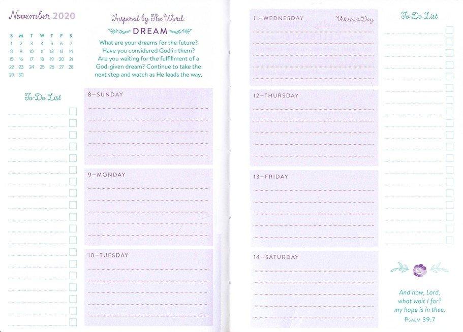 2021 Planner: Daily Inspiration from The Word Imitation Leather
