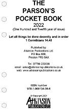 The Parson's Pocket Book Loose Leaf Clerical Diary 2022