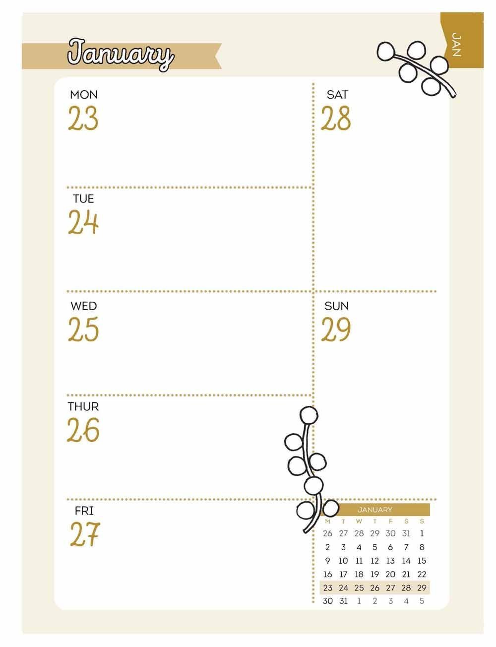 Colour The Psalms 2017 Weekly Planner - Michal Sparks - Re-vived.com - 2