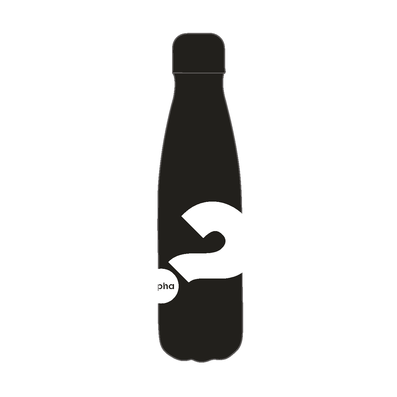 Alpha Insulated bottle (classic) - Black