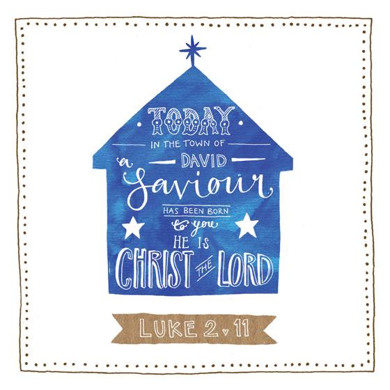 Christmas Card Box - Christmas Calligraphy Box (18 Pack)