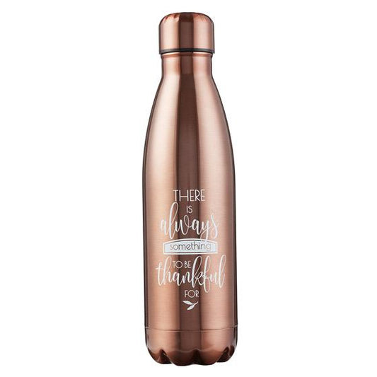 Thankful/Bronze Stainless Steel Water Bottle