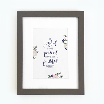 Be Joyful - Framed Print