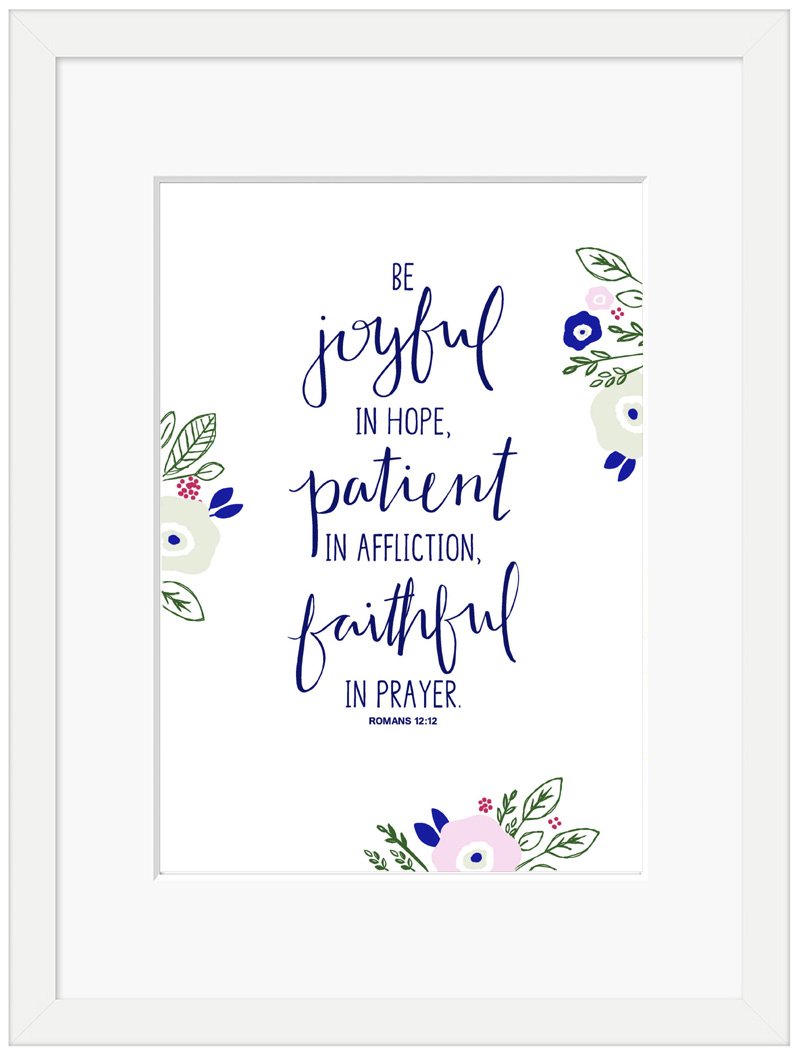 Be Joyful - Framed Print