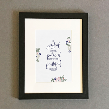 Be Joyful - Framed Print