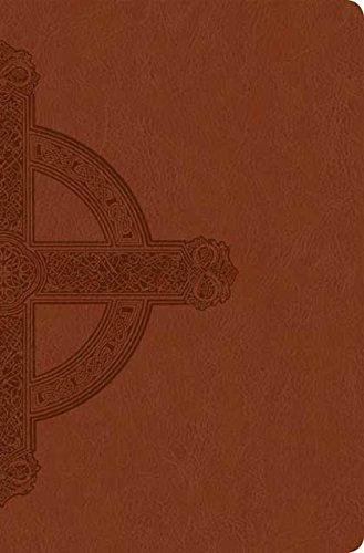 NLT Premium Value Slimline Large Print Bible: Cross Design Imitation Leather