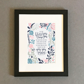 The Lord Bless You - 7x5 Framed Print