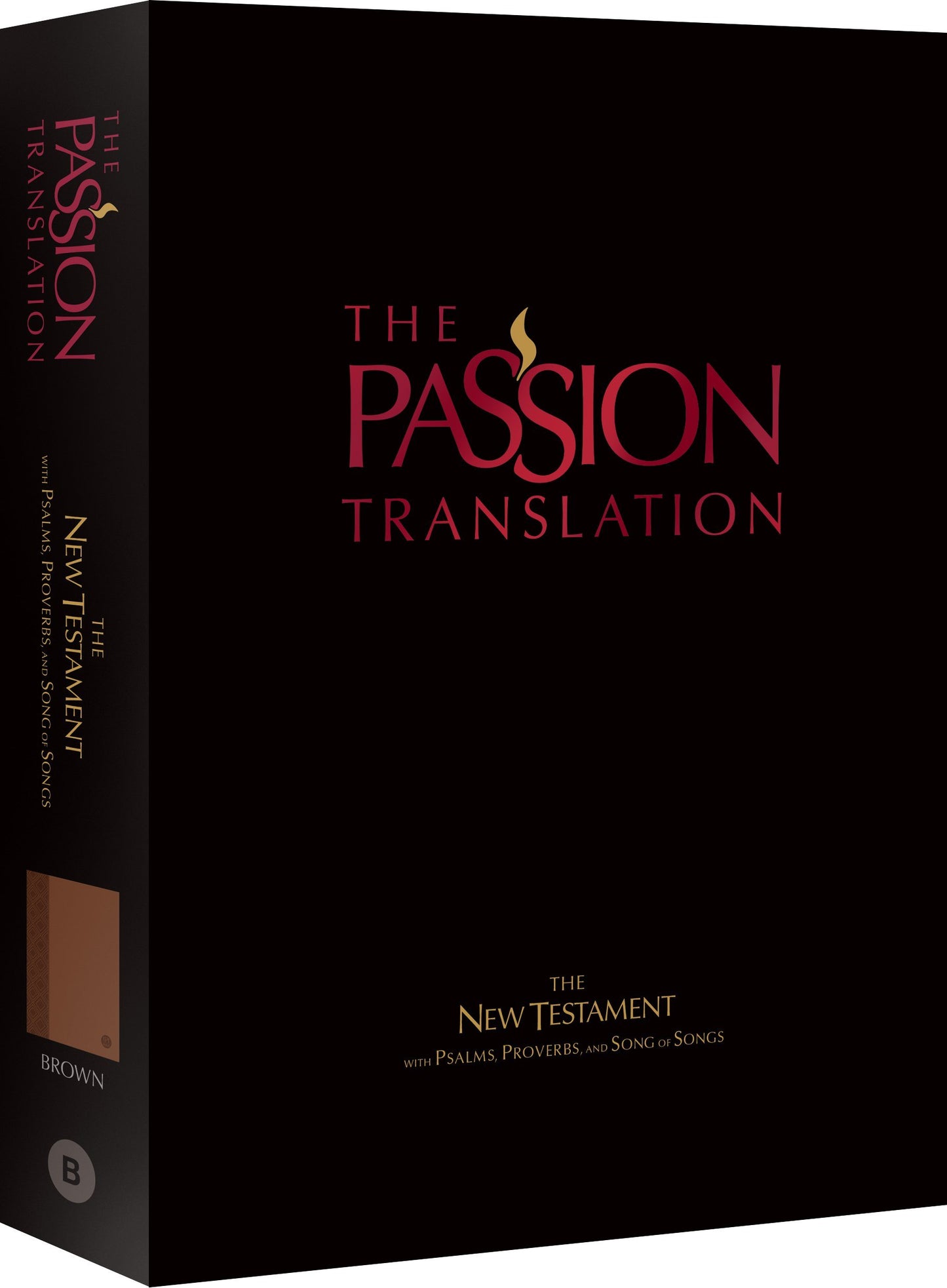 The Passion Translation - New Testament with Psalms, Proverbs & Song of Songs - Brown Imitation Leather (1st Edition)