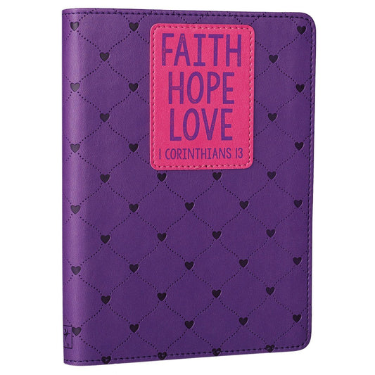 Lux Mini Journal: Purple/1 Cor. 13