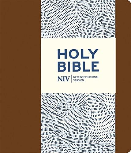 NIV Journalling Brown Imitation Leather Bible With Clasp