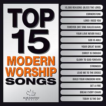 Top 15 Modern Worship Songs CD - Maranatha! Music - Re-vived.com