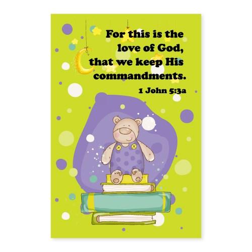 Memo Pad Happy Teddy 1 John 5