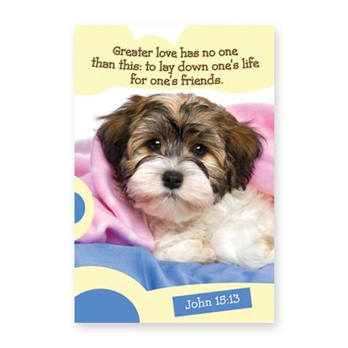 Memo Pad Cute Puppy John 15:13