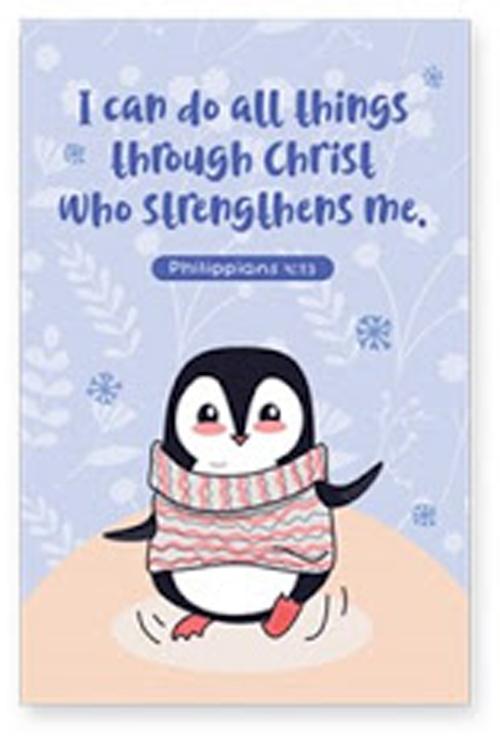 Memo Pad: Penguin - I Can Do All Things Philippians 4:13