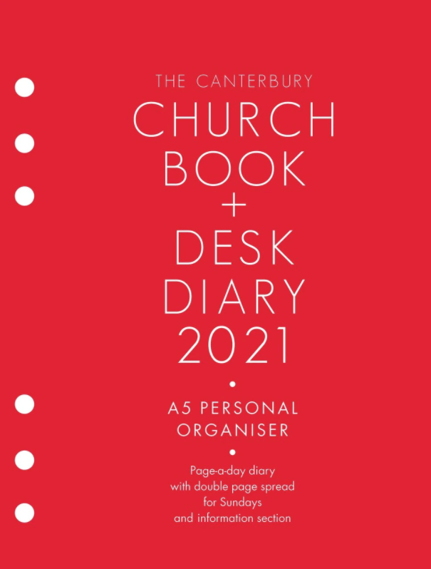 Canterbury Church Book & Desk Diary 2021, A5 Personal Organiser Edition