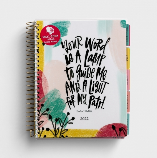 2022 18 Month Planner: Your Word Is A Lamp