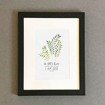Be Still - Framed Print