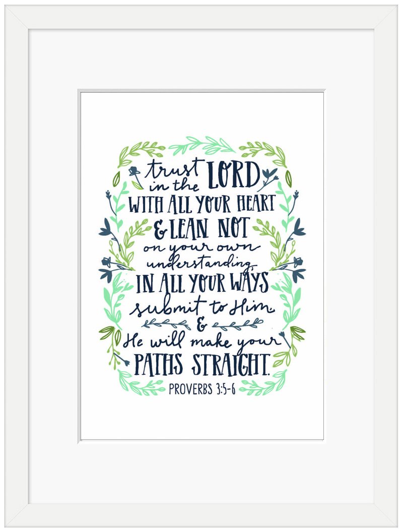 Trust In The Lord - Framed Print