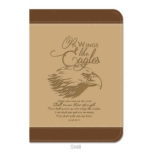 Lux Leather Journal On Wings Like Eagles