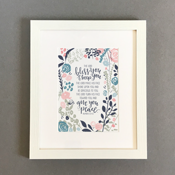 The Lord Bless You - 10x8 Framed Print