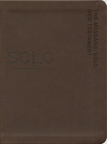 The Message Solo Devotional Brown Imitation Leather