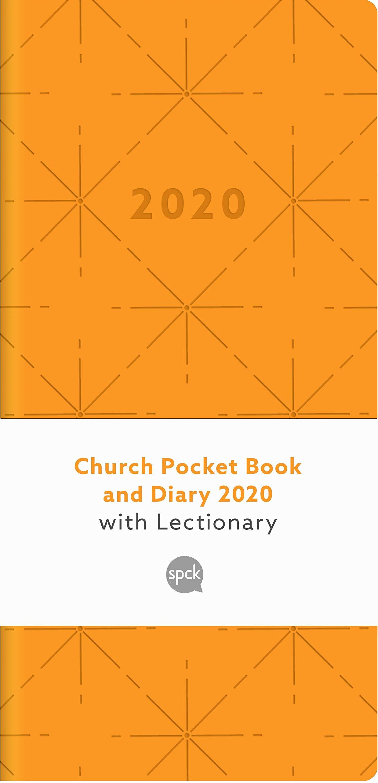 Church Pocket Book and Diary 2020, Deco Orange