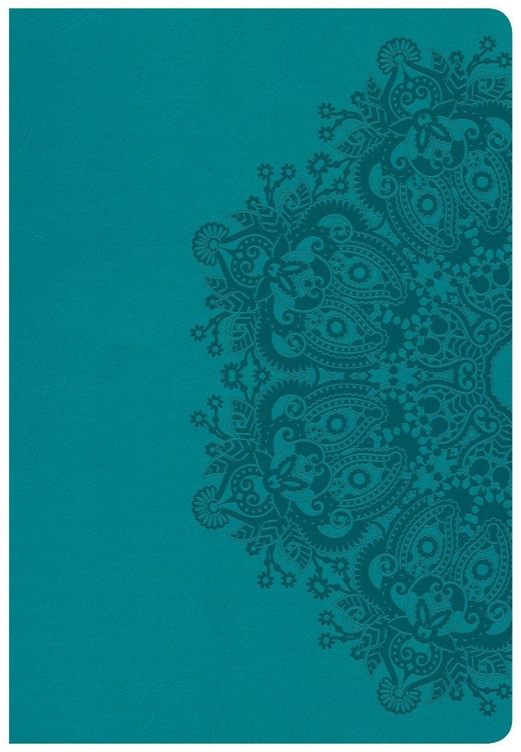 CSB Super Giant Print Reference Bible, Teal Leathertouch