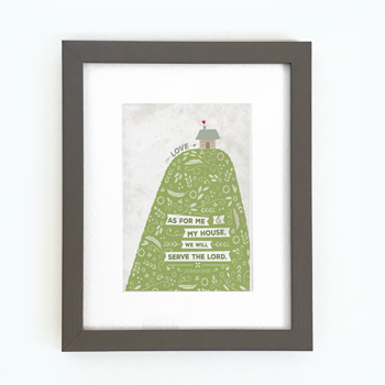 As for me - hill and house - Framed Print