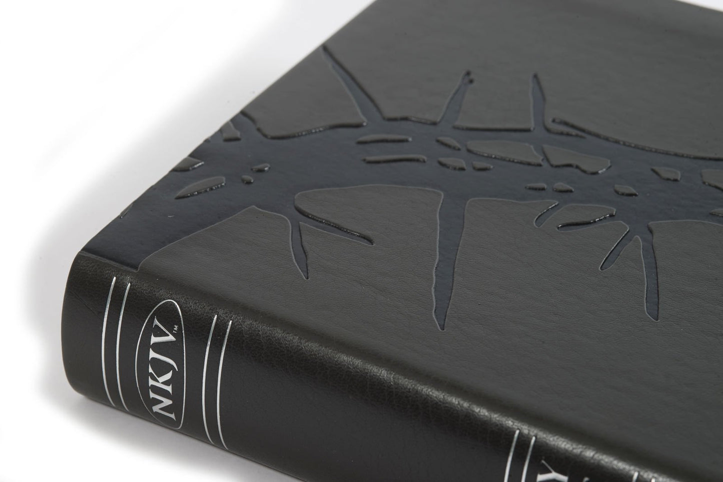 NKJV Large Print Personal Size Reference Bible, Charcoal Leathertouch