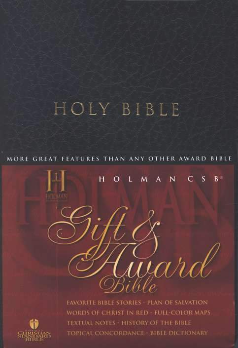 HCSB Gift & Award Bible, Imitation Leather, Black