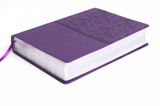 CSB Super Giant Print Reference Bible, Purple Leathertouch