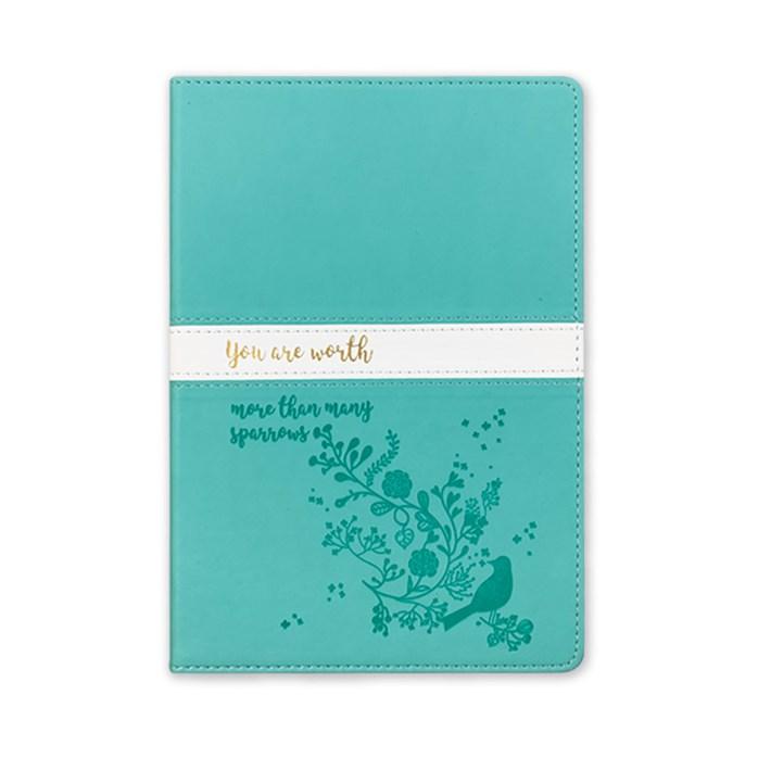 Journal: You Are Worth More, Two-Tone Lux Leather