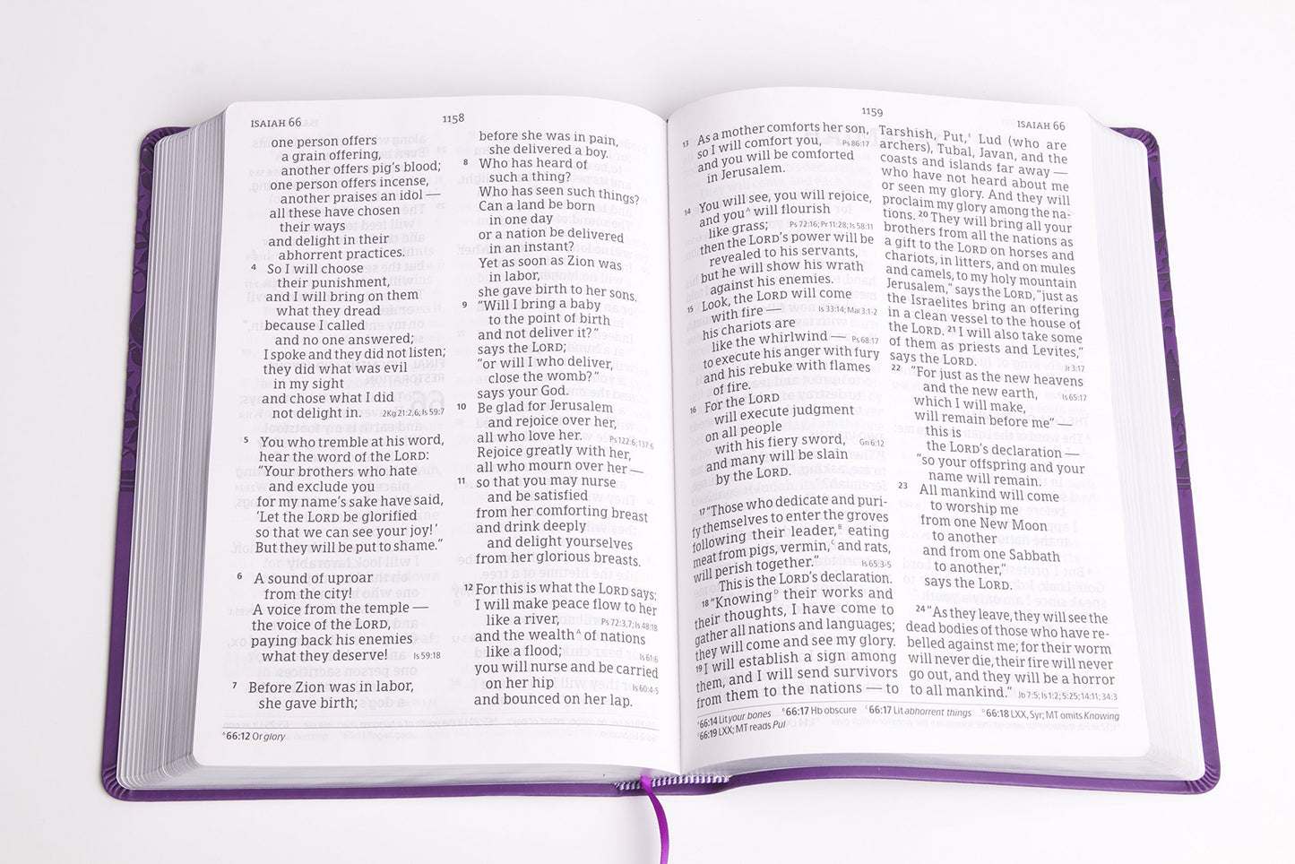 CSB Super Giant Print Reference Bible, Purple Leathertouch