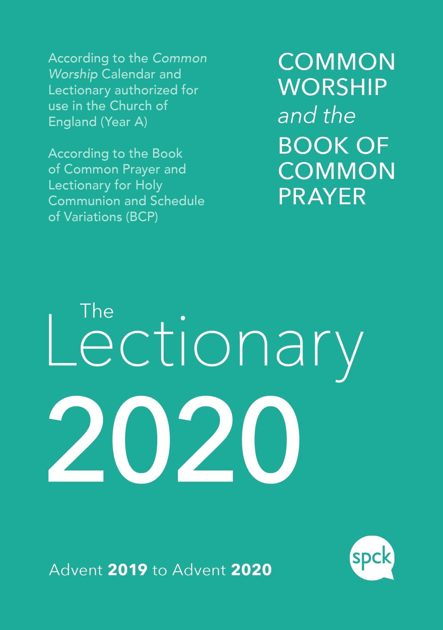 Common Worship Lectionary and BCP 2020