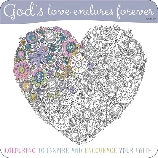 God’s Love Endures Forever Colouring Book - Various Authors - Re-vived.com
